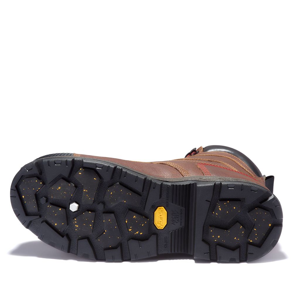 Botas de Trabajo Timberland Hombre Pro® Endurance Hd 8\" Comp Toe Marrones/Negras - Chile WEH-709214
